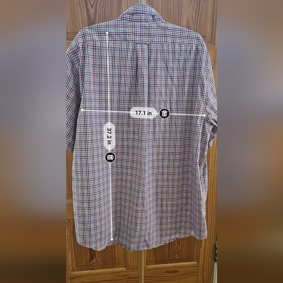 Stinson Plaid Short Sleeve Button Down Size XL - Picture 5 of 5